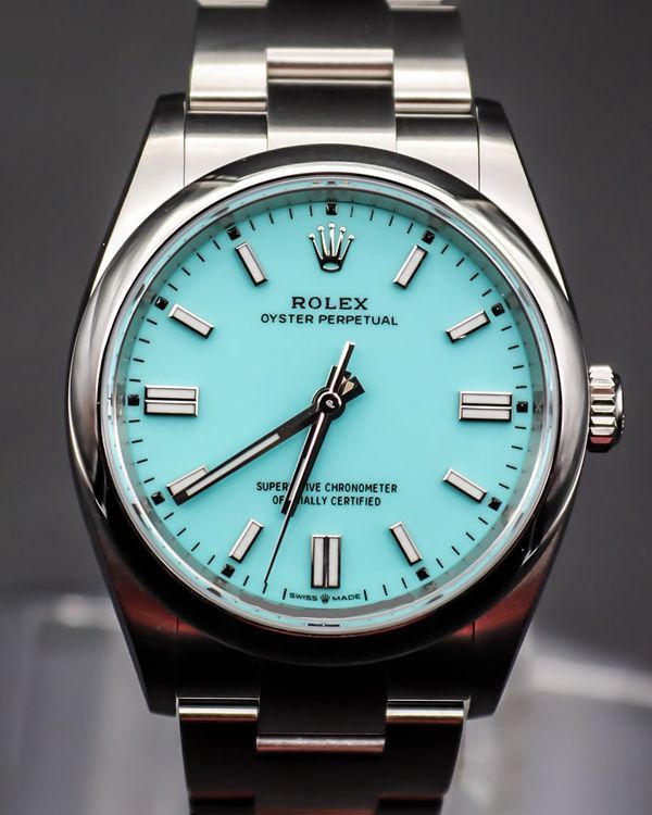 2026 Rolex Oyster Perpetual 36MM Turquoise Dial Oyster Bracelet (126000)