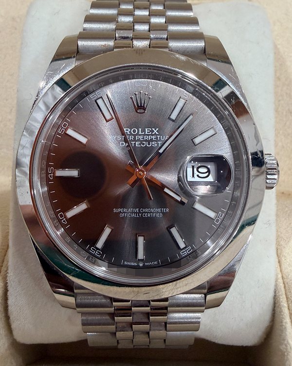 2019 Rolex Datejust 41MM Rhodium Dial Jubilee Bracelet (126300)