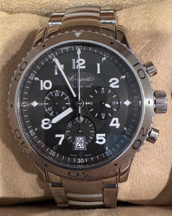 No Reserve - Breguet Type XXI 42MM Grey Dial Steel Bracelet (3810ST)