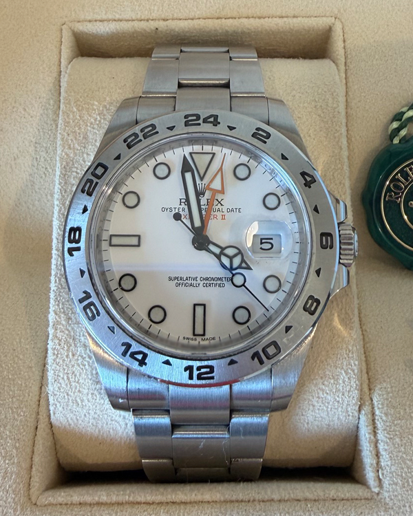 2019 Rolex Explorer II "Polar" 42MM White Dial Steel Bracelet (216570)