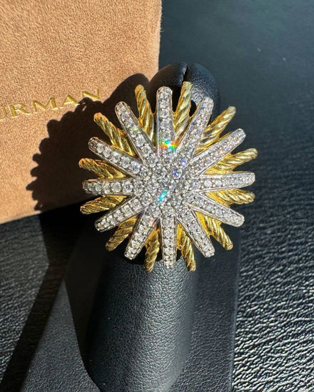 David Yurman Starburst 6 Yellow Gold Diamonds (Ring)