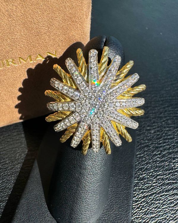 David Yurman Starburst 6 Yellow Gold Diamonds (Ring)