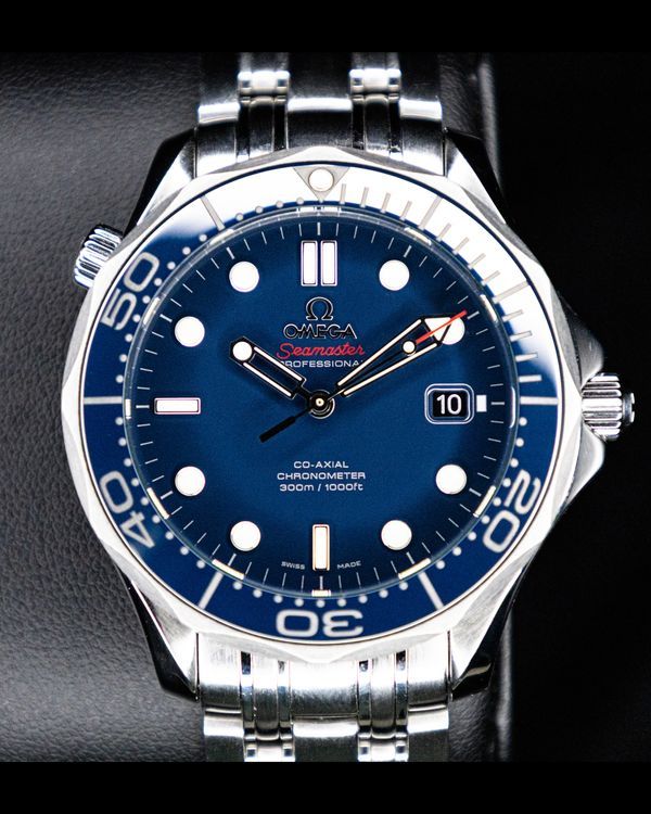 No Reserve - 2018 Omega Seamaster Diver 300M 41MM Blue Dial Steel Bracelet (212.30.41.20.03.001)