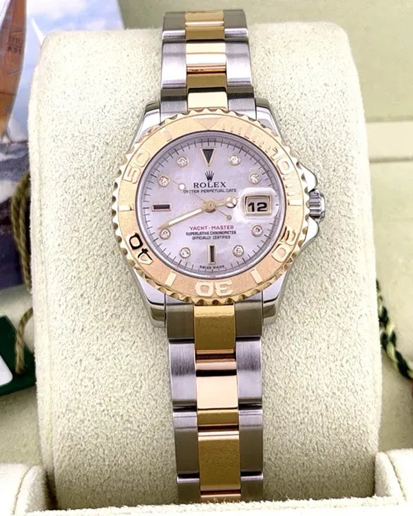Rolex Yacht-Master 29MM Mother of Pearl Dial Two-Tone Oyster Bracelet (169623)