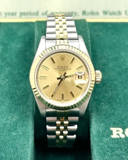 1986 Rolex Lady-Datejust 26MM Champagne Dial Two-Tone Jubilee Bracelet (69173)