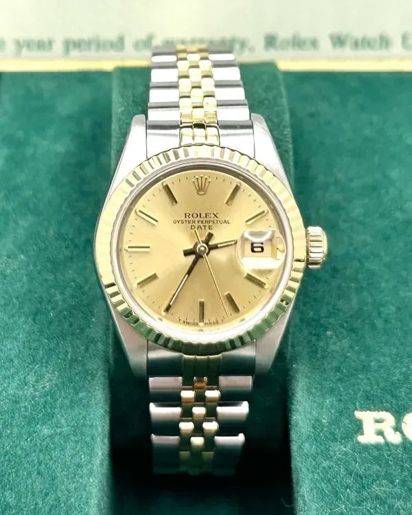 1986 Rolex Lady-Datejust 26MM Champagne Dial Two-Tone Jubilee (69173)
