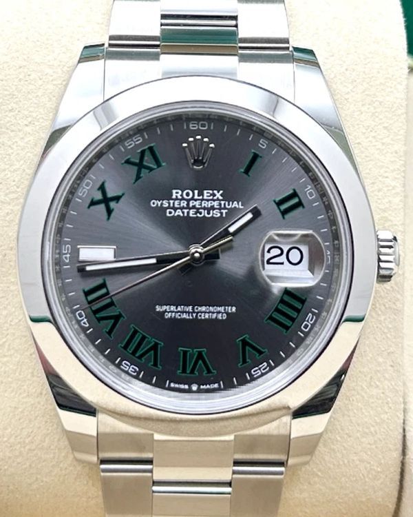 2026 Rolex Datejust "Wimbledon" 41MM Slate Dial Oyster Bracelet (126300)