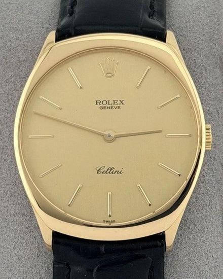 1989 Rolex Cellini 31MM Champagne Dial Leather Strap (4133)