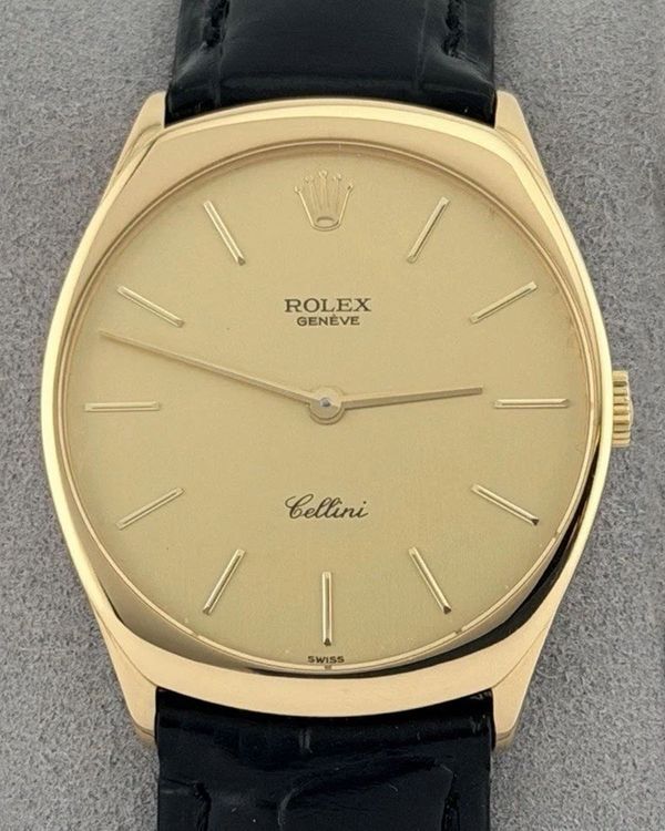 1989 Rolex Cellini 31MM Champagne Dial Leather Strap (4133)