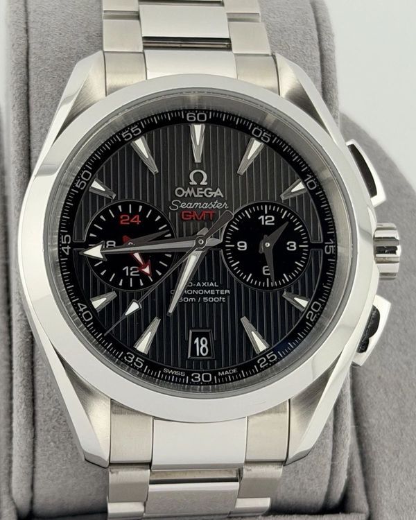 Omega Seamaster Aqua Terra 150M Chronograph GMT 43MM Grey Dial Steel Bracelet (231.10.43.52.06.001)