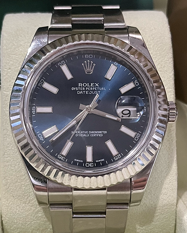 Rolex Datejust 41MM Blue Dial Oyster Bracelet (126334)
