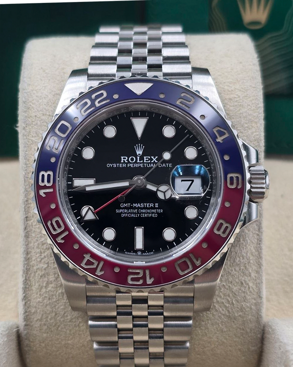 2021 Rolex GMT-Master II "Pepsi" 40MM Black Dial Jubilee Bracelet (126710BLRO)