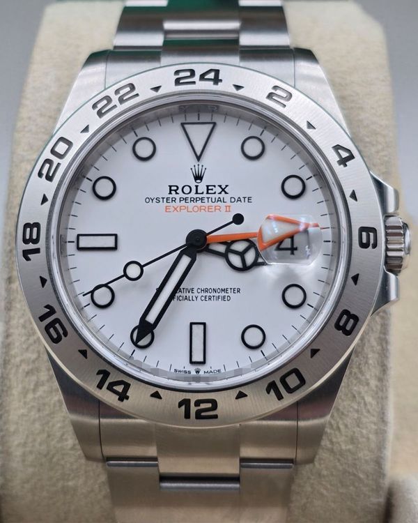 2022 Rolex Explorer II "Polar" 42MM White Dial Oyster Bracelet (226570)