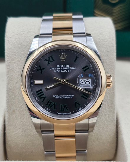 2026 Rolex Datejust "Wimbledon" 36MM Slate Dial Two-Tone Oyster Bracelet (126203)