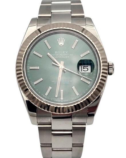 2025 Rolex Datejust 41MM Green Dial Oyster Bracelet (126334)