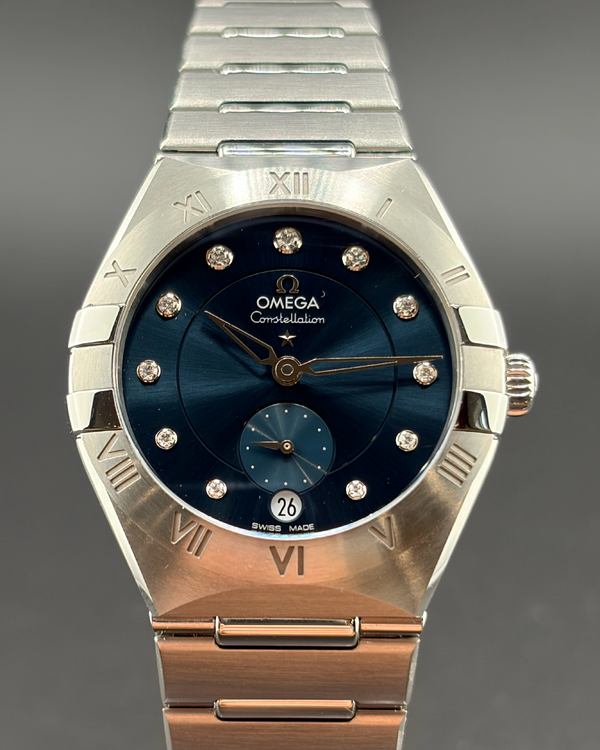 2022 Omega Constellation 34MM Blue Dial Steel Bracelet (131.10.34.20.53.001)
