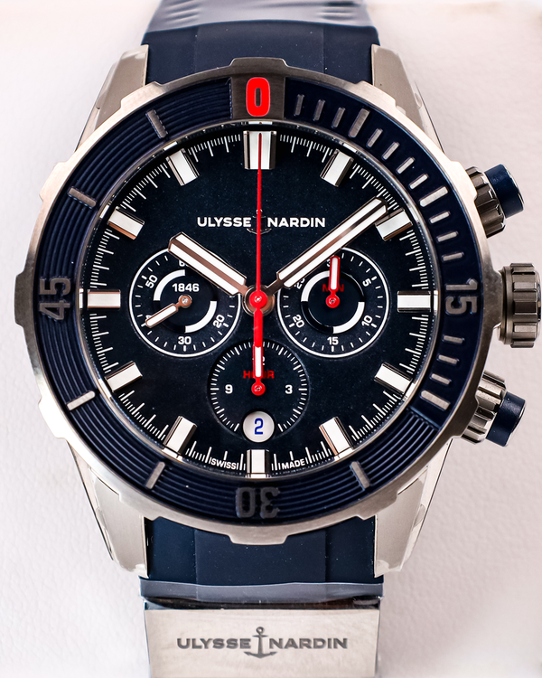 2026 Ulysse Nardin Diver 44MM Blue Dial Rubber Strap (1503-170-3/93)