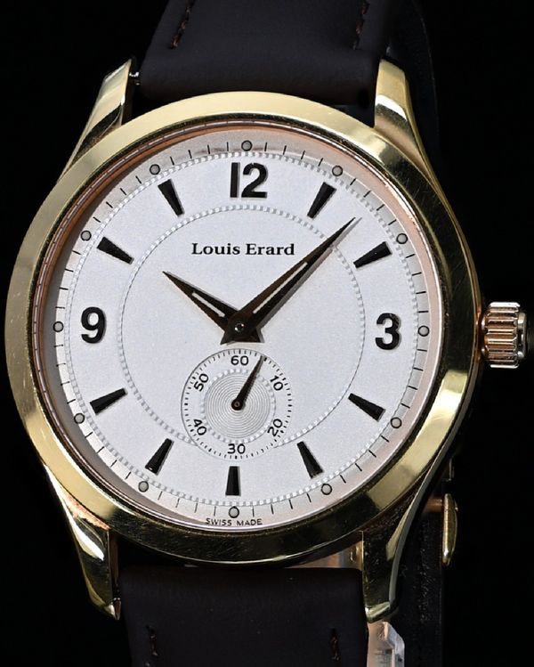 Louis Erard 2300 1931 Small Seconds White Dial Aftermarket Leather Strap (47200)