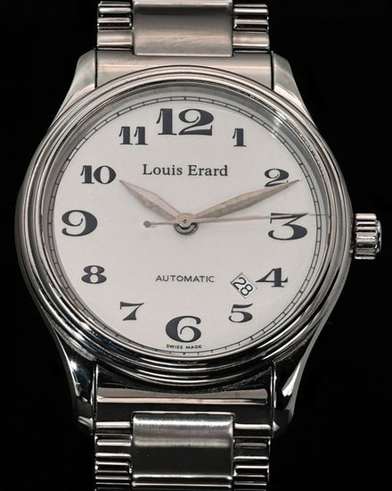 Louis Erard Heritage 40MM White Dial Steel Bracelet (69250AA06)