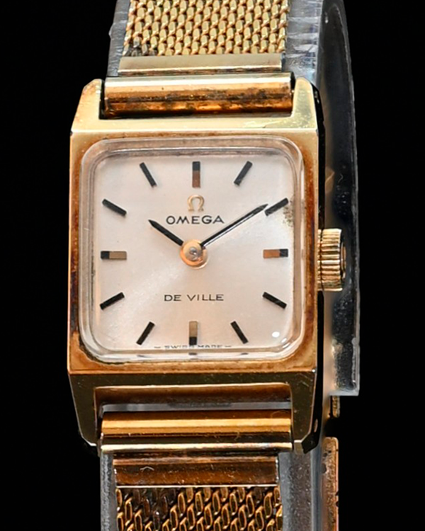 No Reserve - Omega De Ville Vintage 15.5MM Champagne Dial Gold-Plated Steel Bracelet (511.255)