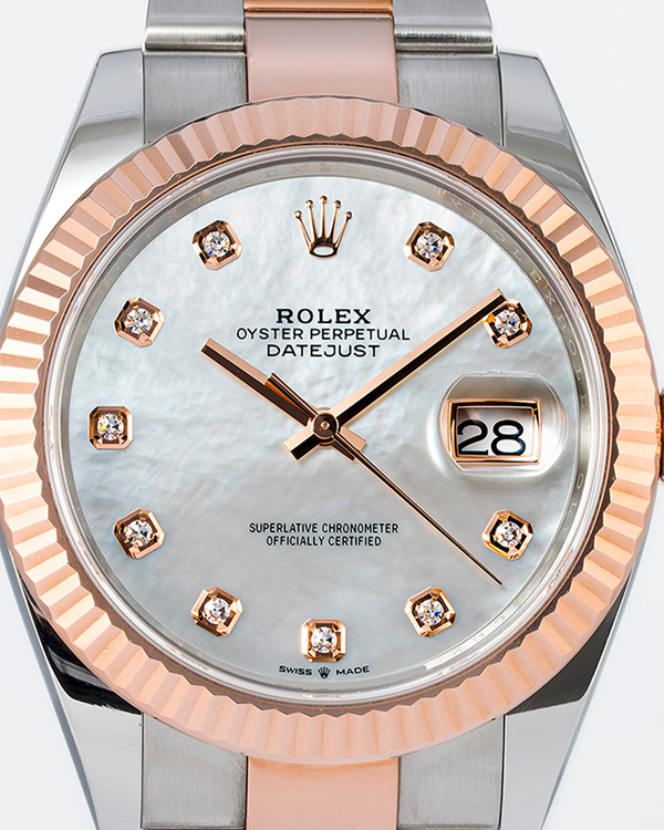 2022 Rolex Datejust 41MM Mother Of Pearl Dial Two-Tone Oyster Bracelet (126331)