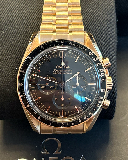 2022 Omega Speedmaster Professional Moonwatch 42MM Black Dial Rose Gold Bracelet (310.60.42.50.01.001)