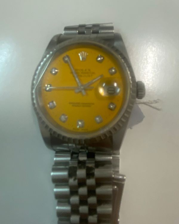 Rolex Datejust 36MM Aftermarket  Yellow Dial Jubilee Bracelet (16220)