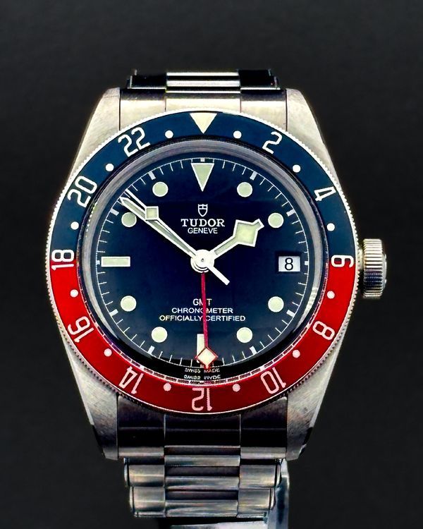 No Reserve - 2021 Tudor Black Bay GMT “Pepsi” 41MM Black Dial Steel Bracelet (79830RB)