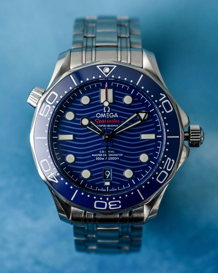 2022 Omega Seamaster Diver 300M 42MM Blue Dial Steel Bracelet (210.30.42.20.03.001)