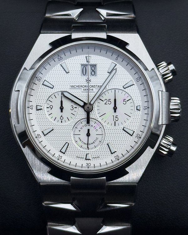 2016 Vacheron Constantin Overseas Chronograph 42MM White Dial Steel Bracelet (49150/B01A-9095)