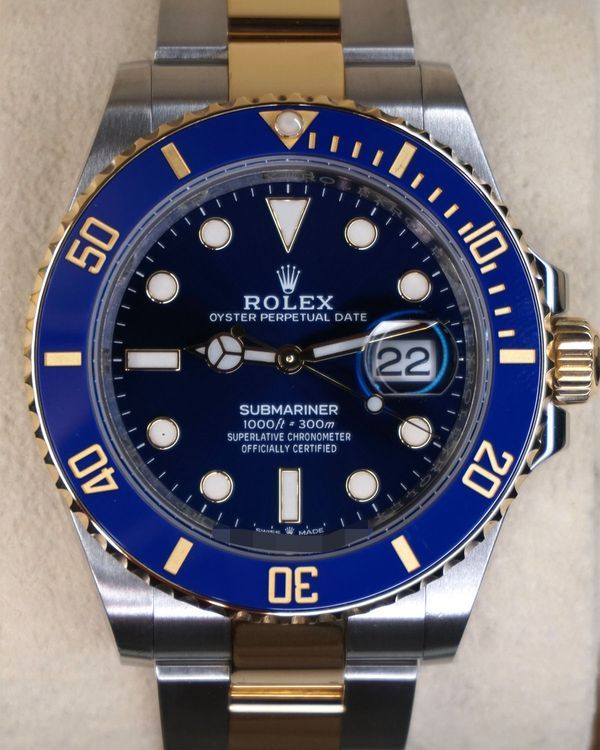 2021 Rolex Submariner Date "Bluesy" 41MM Blue Dial Two-Tone Oyster Bracelet (126613LB)