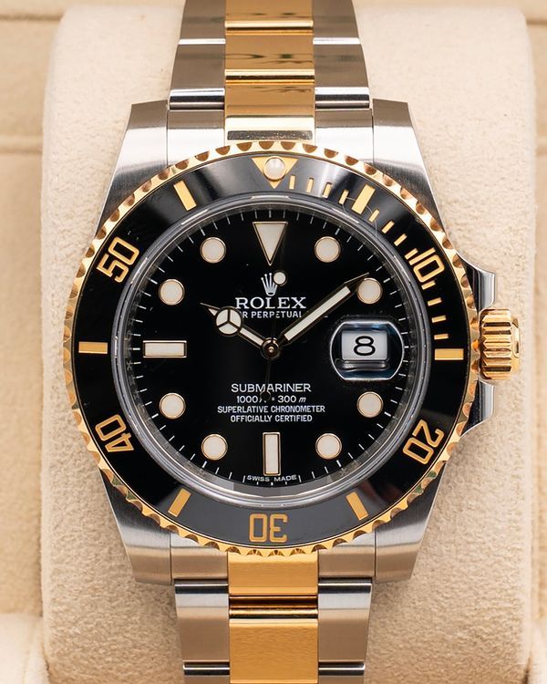 Rolex Submariner Date 40MM Black Dial Two-Tone Oyster Bracelet (116613LN)