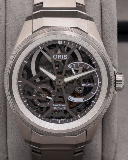 Oris ProPilot X Calibre 115 44MM Skeleton Dial Titanium Bracelet (01 115 7759 7153-Set7 22 01TLC)