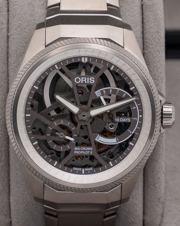 Oris ProPilot X Calibre 115 44MM Skeleton Dial Titanium Bracelet (01 115 7759 7153-Set7 22 01TLC)