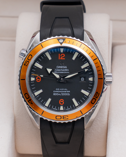 Omega Seamaster Planet Ocean 42MM Black Dial Rubber Strap (2909.50.82)