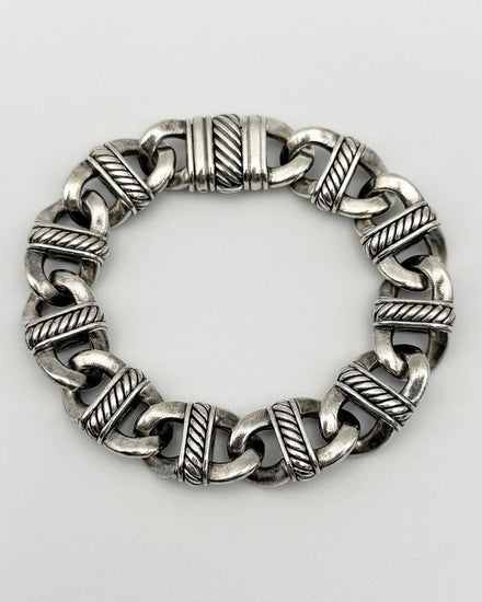 David Yurman Bracelet 925 Sterling Silver Madison Curb 14MM Size 7.5 (Bracelet)