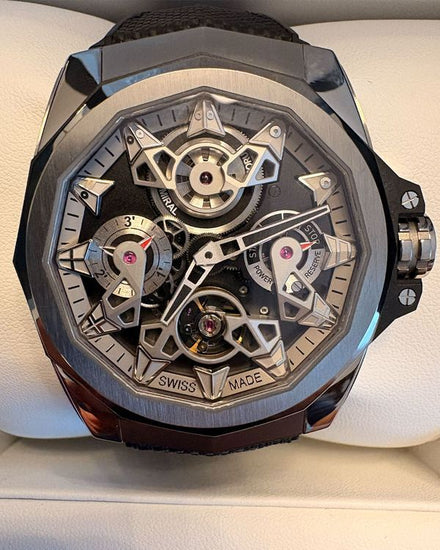 Corum Admiral's Cup AC-One 45MM Black Dial Rubber Strap (297.100.04/F249 FH10)