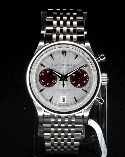 No Reserve - 2026 Carl F. Bucherer Manero Flyback 40MM Silver Dial Steel Bracelet (00.10927.08.13.24)