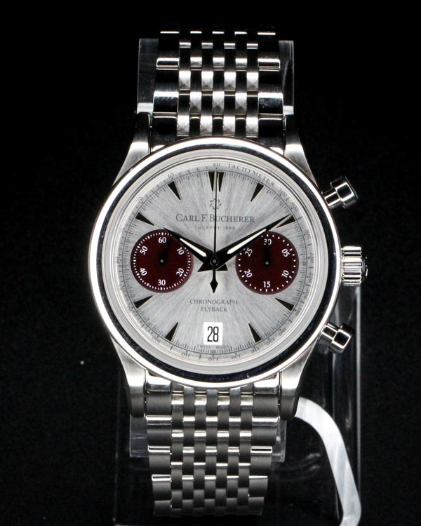 No Reserve - 2026 Carl F. Bucherer Manero Flyback 43MM Silver Dial Steel Bracelet (00.10919.08.13.21)