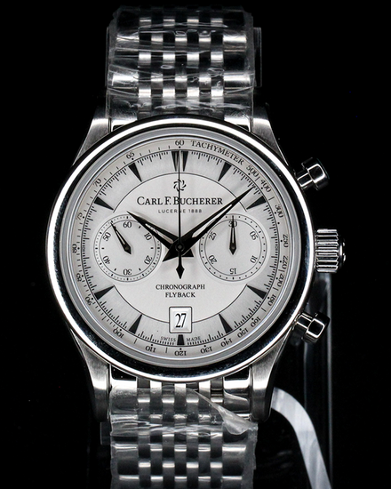 No Reserve - 2026 Carl F. Bucherer Manero 40MM White Dial Steel Bracelet (00.10927.08.13.24)