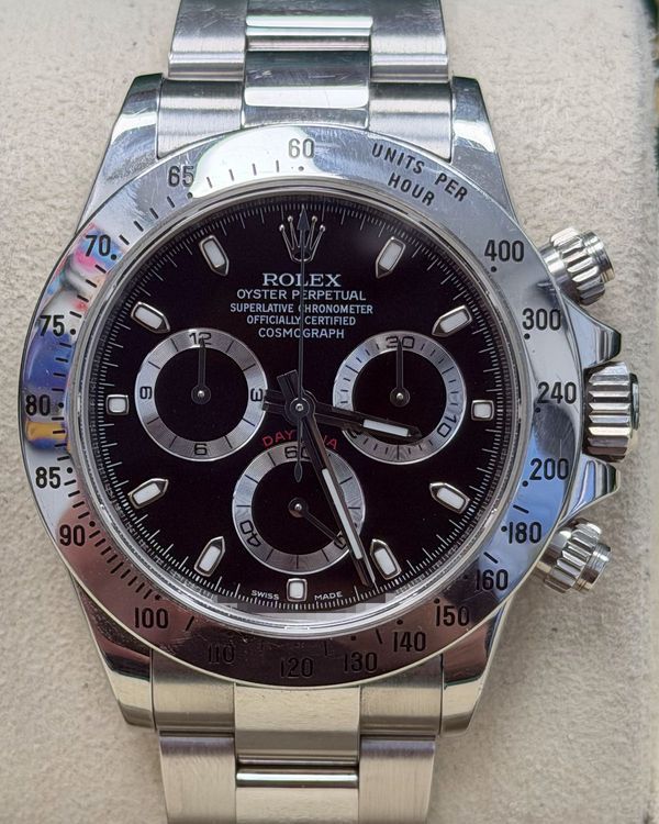 2012 Rolex Cosmograph Daytona 40MM Black Dial Oyster Bracelet (116520)