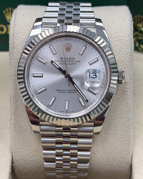 2025 Rolex Datejust 41MM Silver Dial Jubilee Bracelet (126334)