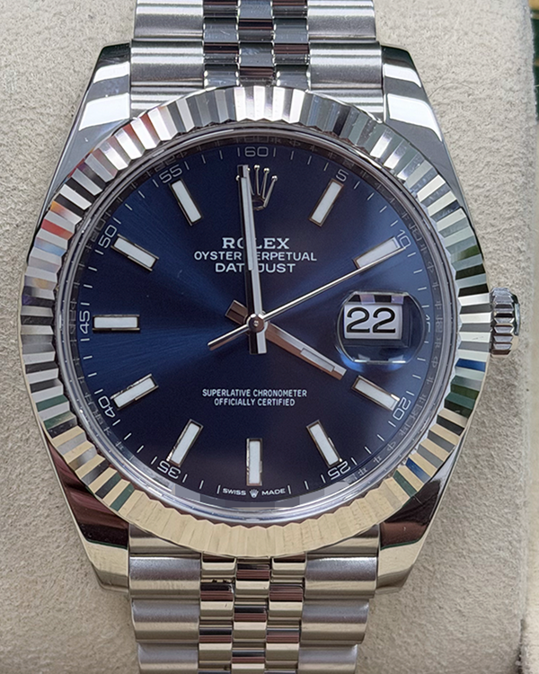 2022 Rolex Datejust 41MM Blue Dial Jubilee Bracelet (126334)