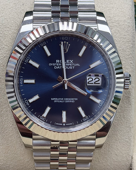 2022 Rolex Datejust 41MM Blue Dial Jubilee Bracelet (126334)