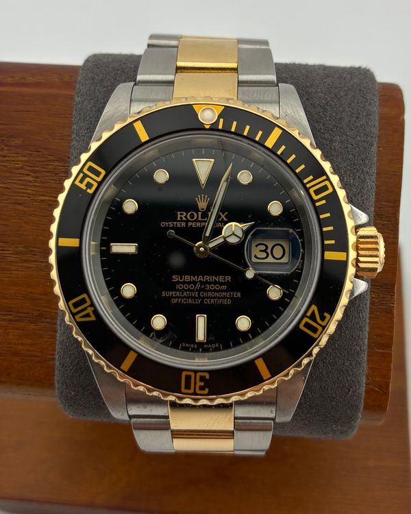 2008 Rolex Submariner Date 40MM Black Dial Two-Tone Oyster Bracelet (16613)