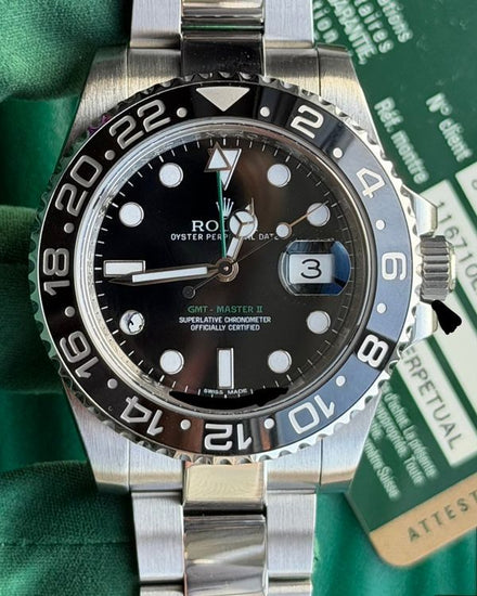 2013 Rolex GMT-Master II 40MM Black Dial Oyster Bracelet (116710LN)