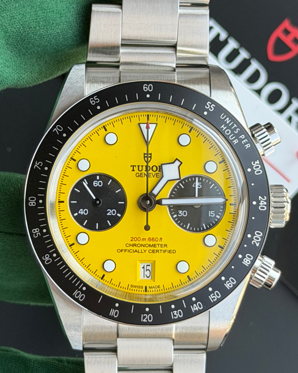 2026 Tudor Black Bay Chrono "Bumblebee" 39MM Yellow Dial Steel Bracelet (79360N)