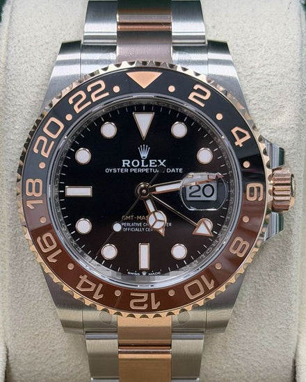 2025 Rolex GMT-Master II "Rootbeer" 40MM Black Dial Two-Tone Oyster Bracelet (126711CHNR)