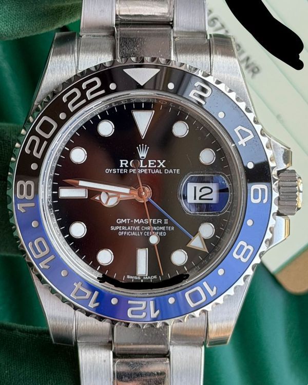2017 Rolex GMT-Master II "Batman" 40MM Black Dial Oyster Bracelet (116710BLNR)
