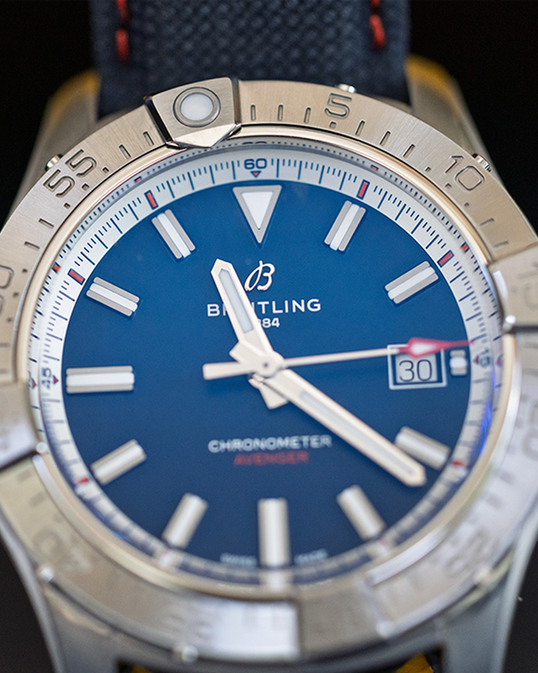 No Reserve - Breitling Avenger "America 250" L.E. 42MM Blue Dial Textile Strap (A173281B1C1X1)